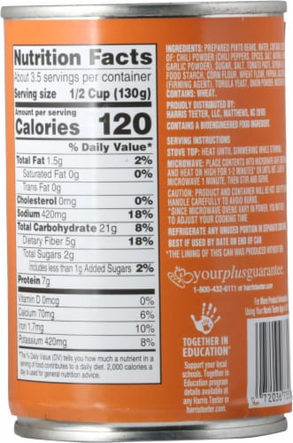 Harris Teeter™ Chili Beans Perspective: back