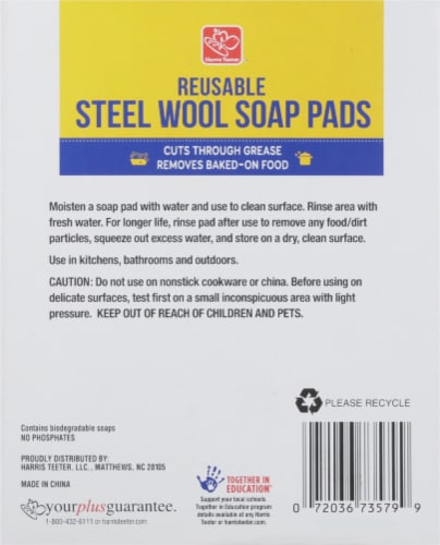 Harris Teeter Steel Wool Soap Pads Perspective: back