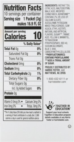 Harris Teeter™ Peach Tea Drink Mix Perspective: back