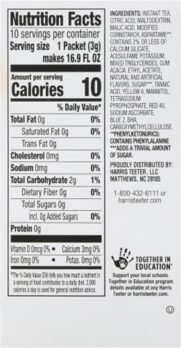 Harris Teeter™ Peach Tea Drink Mix Perspective: back