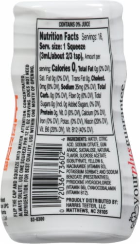 Harris Teeter Liquid Water Enhancer - Tangerine Perspective: back