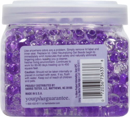 Harris Teeter™ Lavender Vanilla Odor Neutralizing Gel Beads Perspective: back