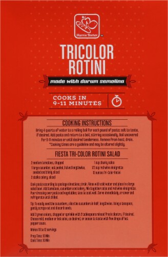 Harris Teeter™ Tricolor Rotini Pasta Perspective: back