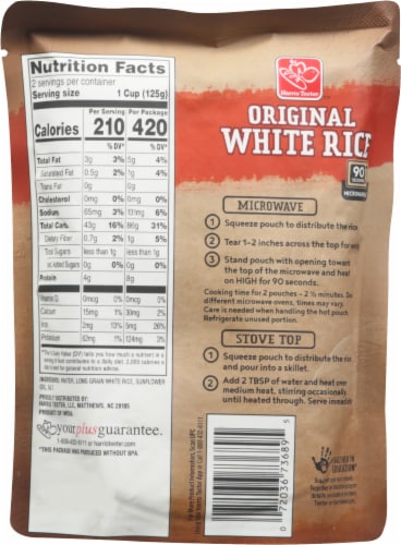 Harris Teeter® 90 Second White Rice Perspective: back
