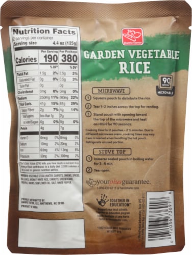 Harris Teeter Vegetable Rice Perspective: back