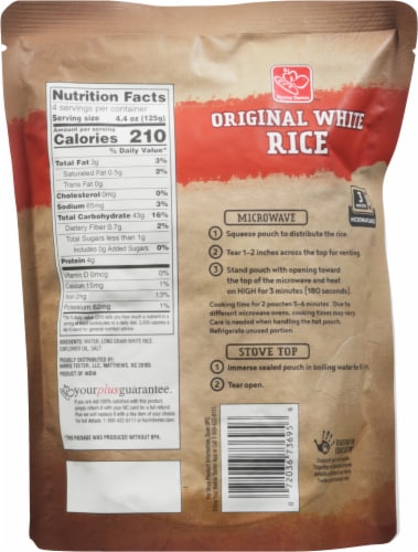 Harris Teeter™ Original White Rice Perspective: back