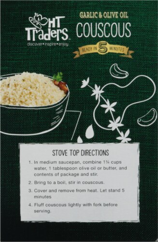 Harris Teeter Traders Garlic & Olive Oil Couscous Perspective: back