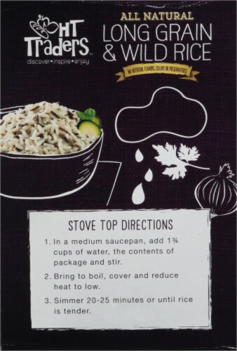 HT Traders™ All Natural Long Grain and Wild Rice Perspective: back