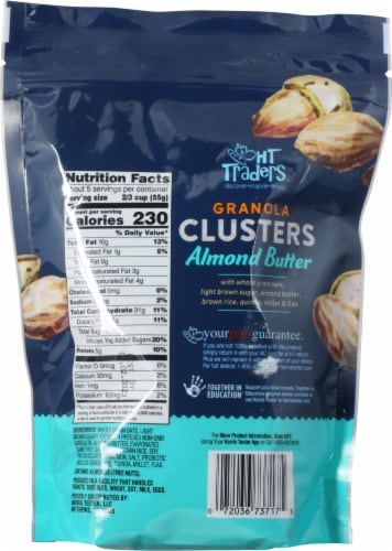 HT Traders Almond Butter Granola Clusters Perspective: back