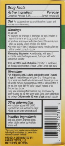 Harris Teeter™ Earwax Removal Drops Perspective: back