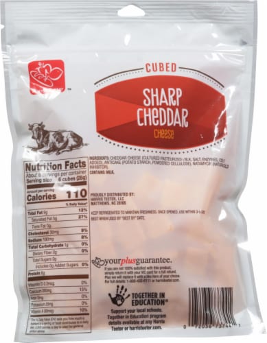Harris Teeter™ Cubed Sharp Cheddar Cheese Perspective: back
