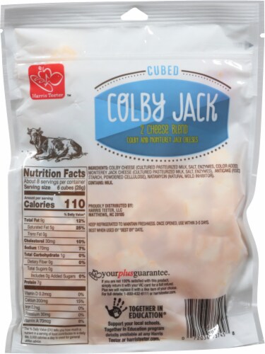 Harris Teeter™ Cubed Colby Jack Cheese Perspective: back