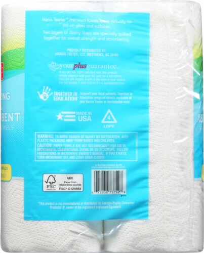 Harris Teeter™ Strong & Absorbent Paper Towels Perspective: back