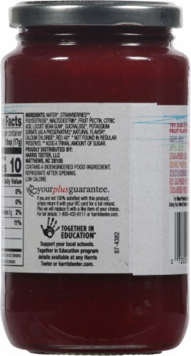 Harris Teeter Sugar Free Strawberry Preserves Perspective: back