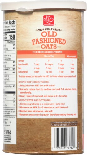 Harris Teeter™ 100% Whole Grain Old Fashioned Oats Perspective: back