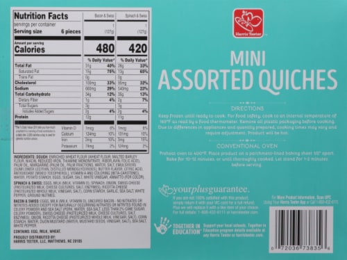 Harris Teeter™ Mini Assorted Quiches Perspective: back