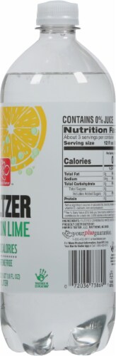 Harris Teeter™ Lemon Lime Flavored Seltzer Bottled Water Perspective: back