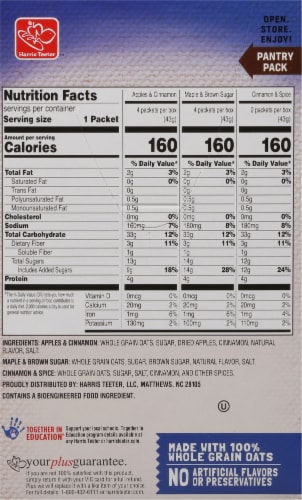 Harris Teeter™ Traditional Flavors Instant Oatmeal Variety Pack