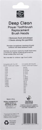 Harris Teeter™ Deep Clean Power Toothbrush Replacement Heads Perspective: back