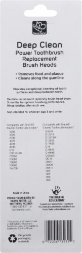 Harris Teeter™ Deep Clean Power Toothbrush Replacement Heads Perspective: back