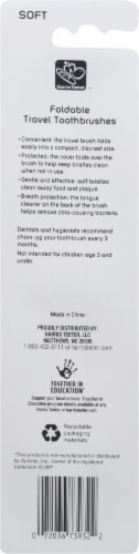 Harris Teeter Foldable Travel Toothbrushes Perspective: back