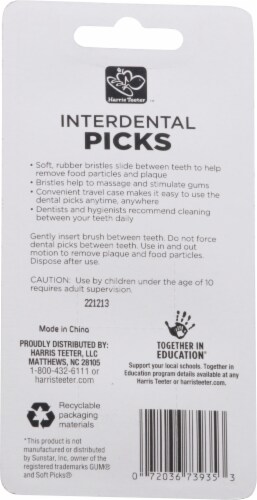 Harris Teeter™ Mint Interdental Picks Perspective: back