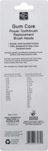 Harris Teeter Power Toothbrush Replacement Brush Heads Perspective: back