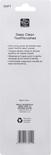 Harris Teeter Deep Clean Toothbrushes Perspective: back