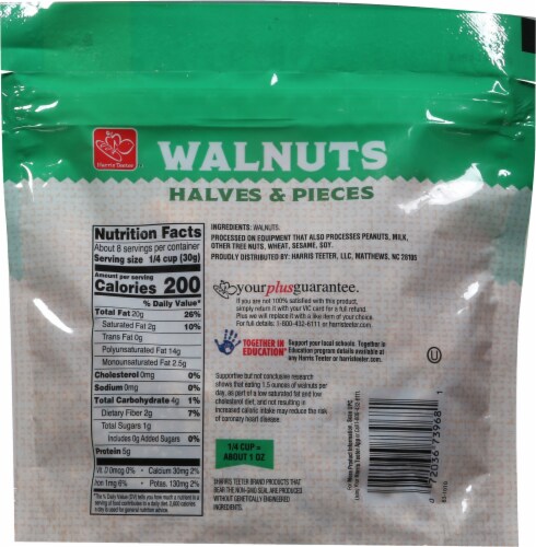 Harris Teeter™ Walnuts Halves and Pieces Perspective: back