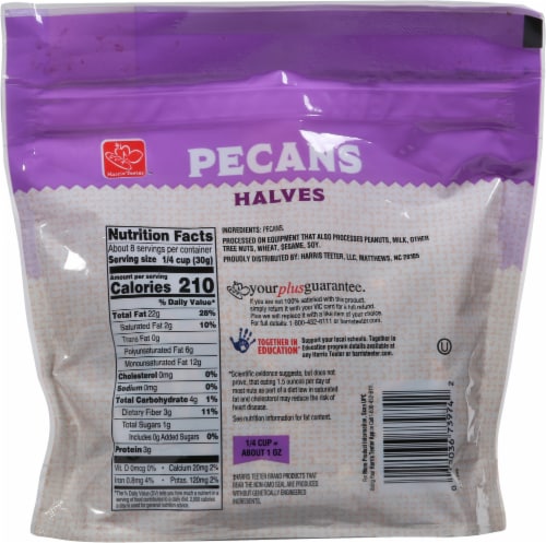 Harris Teeter™ Pecans Halves Perspective: back