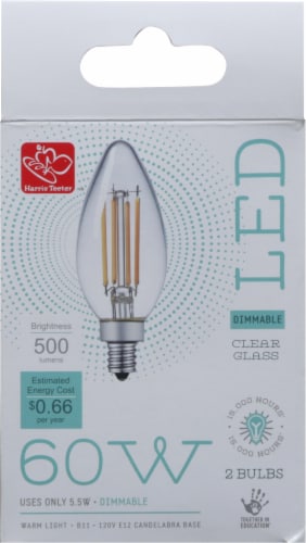 Harris Teeter 60 Watt LED Dimmable Bulbs Perspective: back