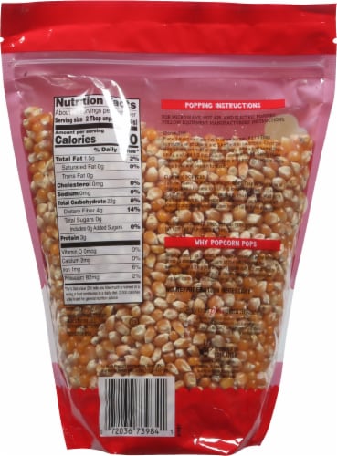Harris Teeter Yellow Popping Corn Kernels Perspective: back