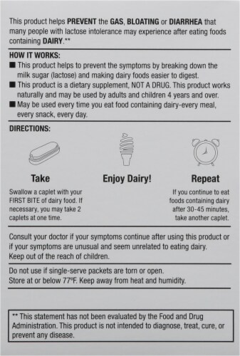 Harris Teeter™ Dairy Digestive Fast Supplement Perspective: back