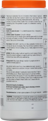Harris Teeter™ Psyllium Fiber Dietary Supplement Orange Flavor Perspective: back