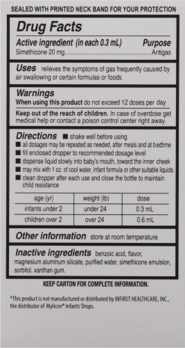 Harris Teeter™ Infants Gas Relief Drops 20 mg Perspective: back