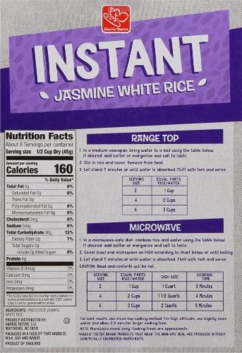 Harris Teeter™ Instant Jasmine White Rice Perspective: back