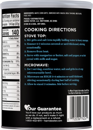 Harris Teeter® Original Quick Grits Perspective: back