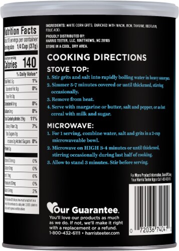 Harris Teeter® Original Quick Grits Perspective: back