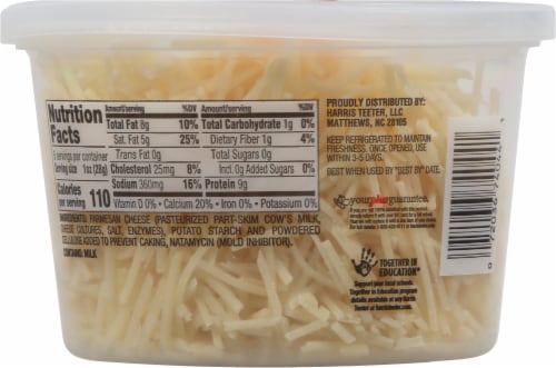 Harris Teeter™ Fresh Shredded Parmesan Cheese Perspective: back