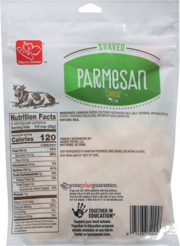Harris Teeter™ Shaved Parmesan Cheese Perspective: back