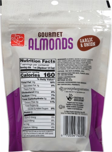 Harris Teeter™ Gourmet Garlic & Onion Almonds Perspective: back