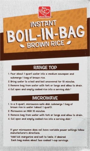 Harris Teeter™ Boil In Bag Brown Rice Perspective: back