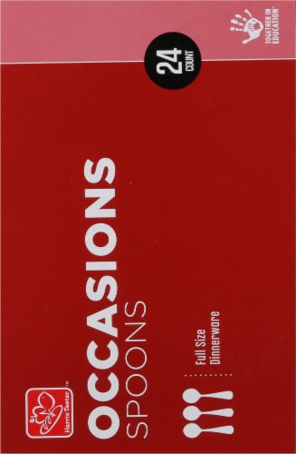 Harris Teeter Occasions Clear Full Size Spoons Perspective: back
