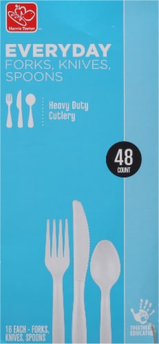 Harris Teeter™ Everyday Heavy Duty Cutlery Perspective: back