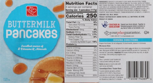 Harris Teeter™ Frozen Buttermilk Pancakes Perspective: back