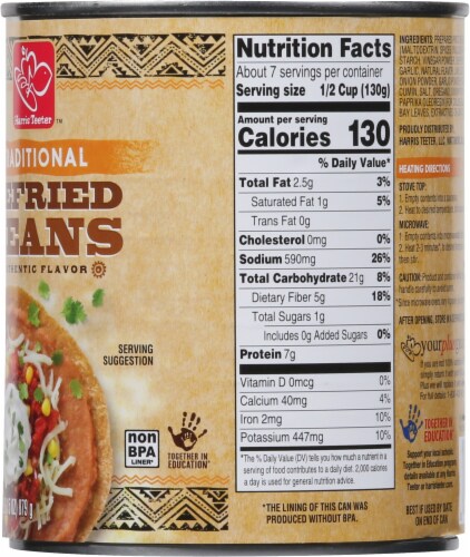 Harris Teeter Traditional Refried Beans Perspective: back