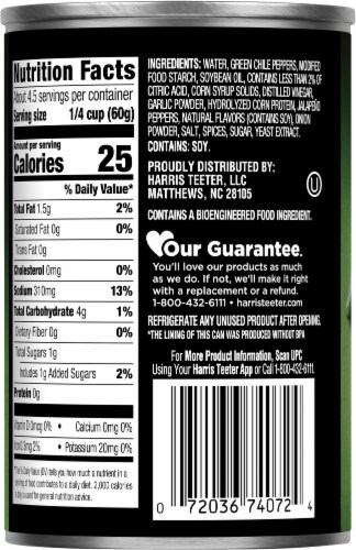 Harris Teeter™ Mild Green Enchilada Sauce Perspective: back