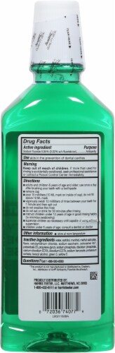 Harris Teeter™ Anticavity Fluoride Mouth Rinse Perspective: back