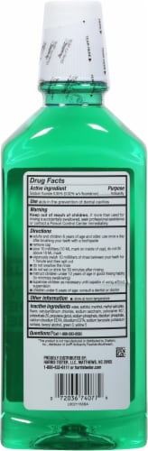 Harris Teeter™ Anticavity Fluoride Mouth Rinse Perspective: back