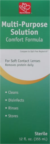 Harris Teeter™ Multi-Purpose Contact Solution Perspective: back